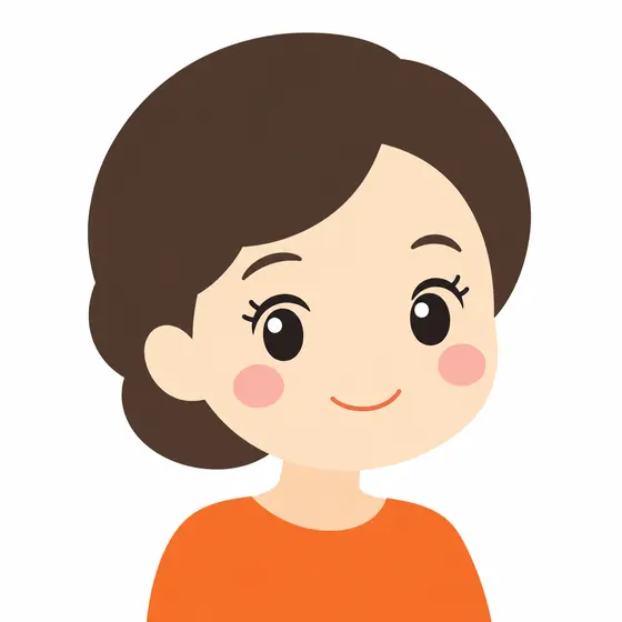 おだやかに微笑む50代の女性のイラスト